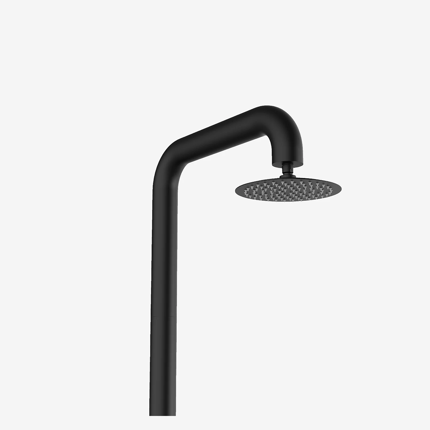 Doccia walk-in da esterno in acciaio inox - Nero opaco - 4