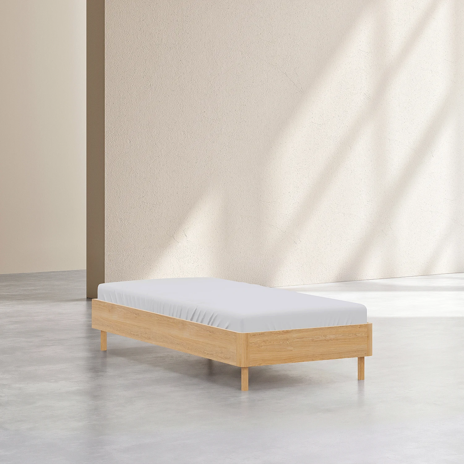 Sengeramme 90 x 200 cm i eg - Natur - 4