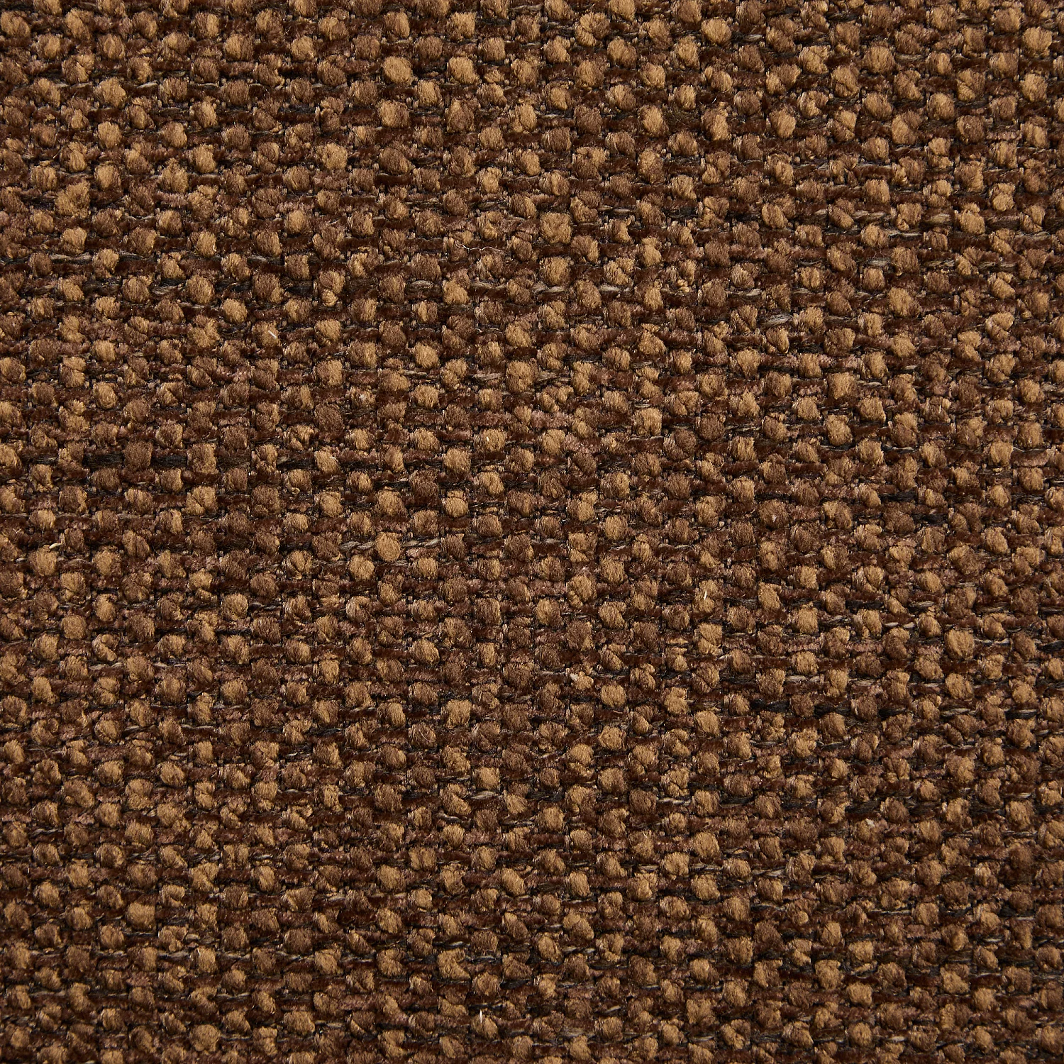 Sessel aus Chenille-Stoff und verchromtem Metall - Schokoladenbraun - 2