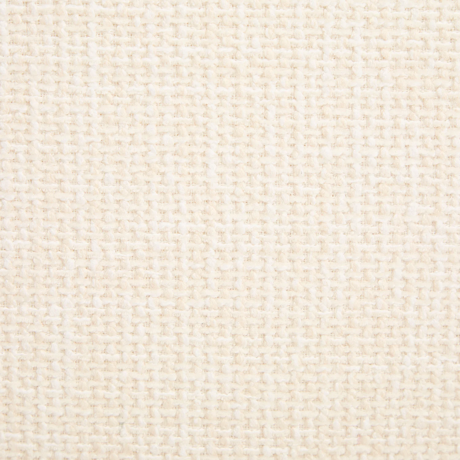 Fauteuil en tissu chenille et métal chromé - Ecru - 2