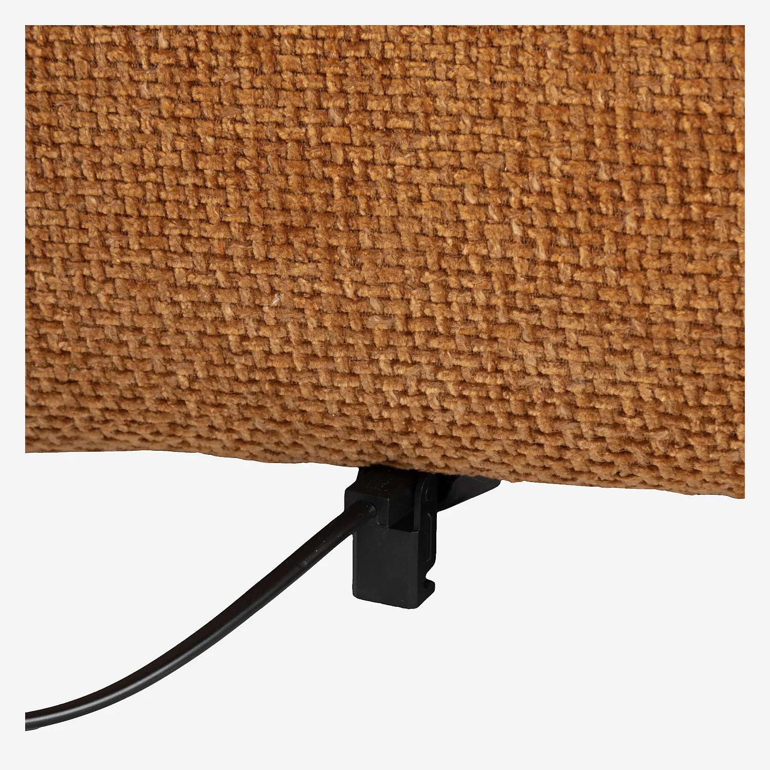 Canapé 2 places en tissu chenille avec dossier avance-recule électrique - Terracotta - 11