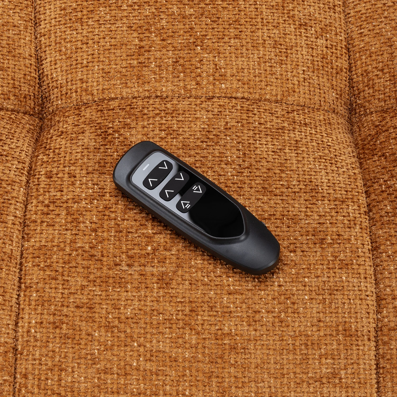 Canapé 3 places en tissu chenille avec assise coulissante électrique - Terracotta - 8