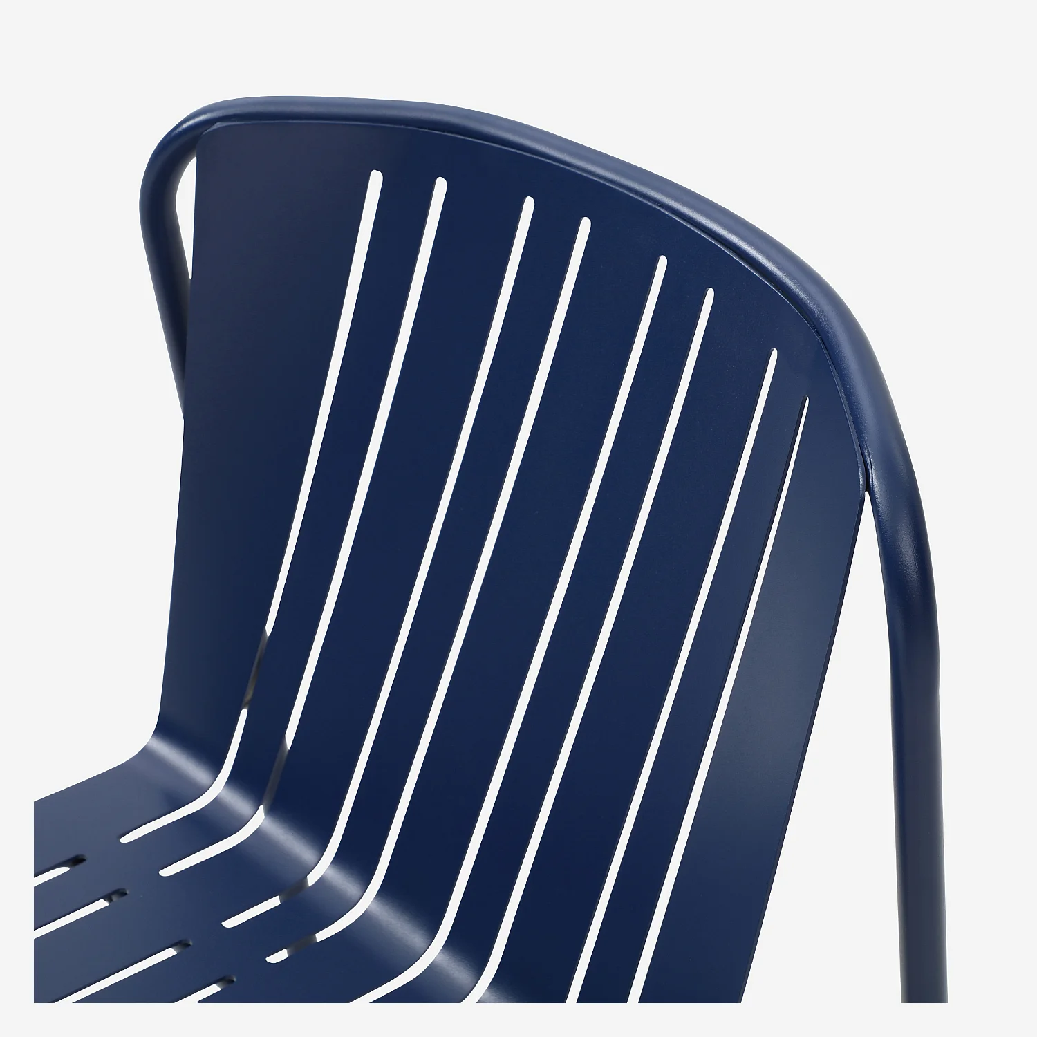 Set van 2 stalen tuinstoelen - Nachtblauw - 7