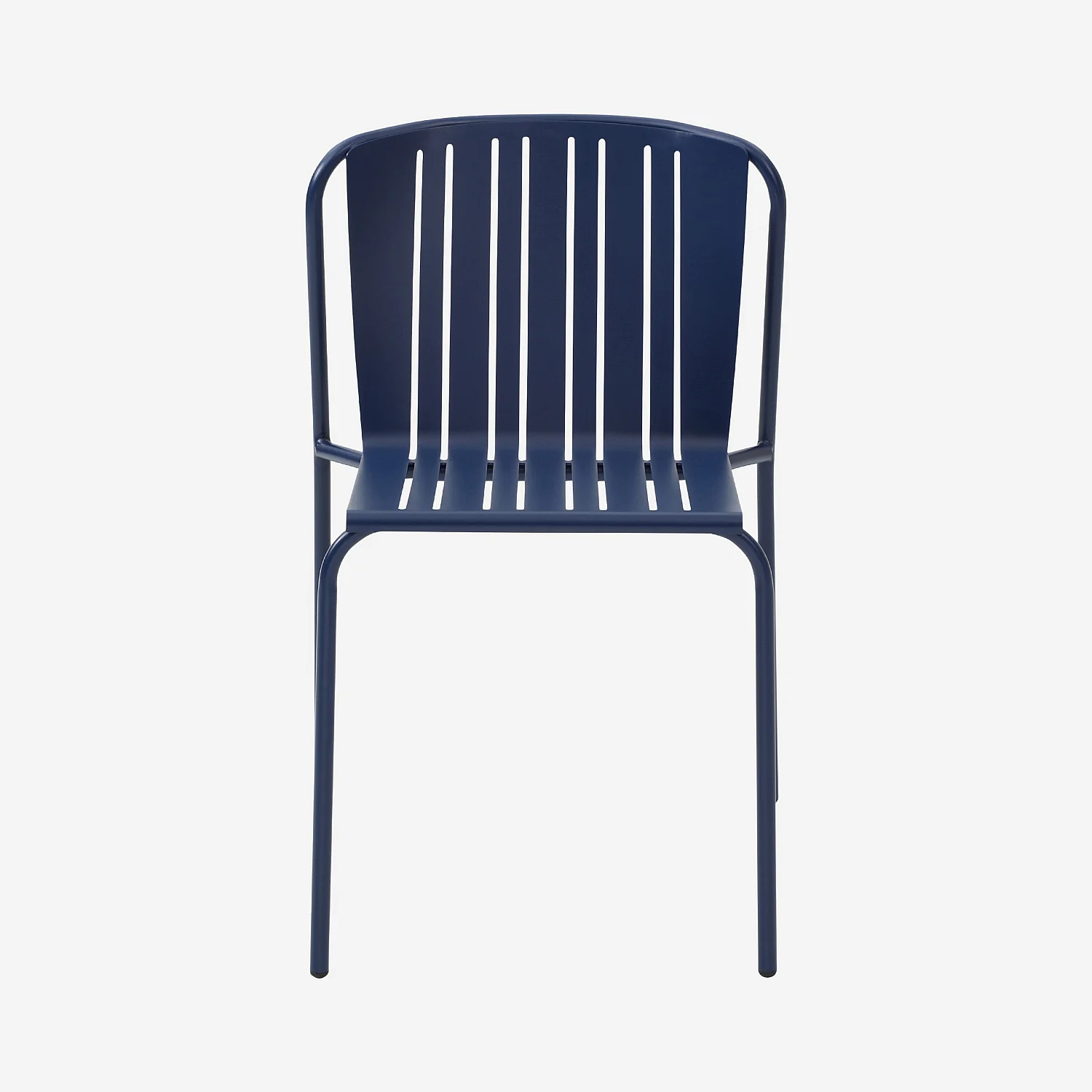 Set van 2 stalen tuinstoelen - Nachtblauw - 4