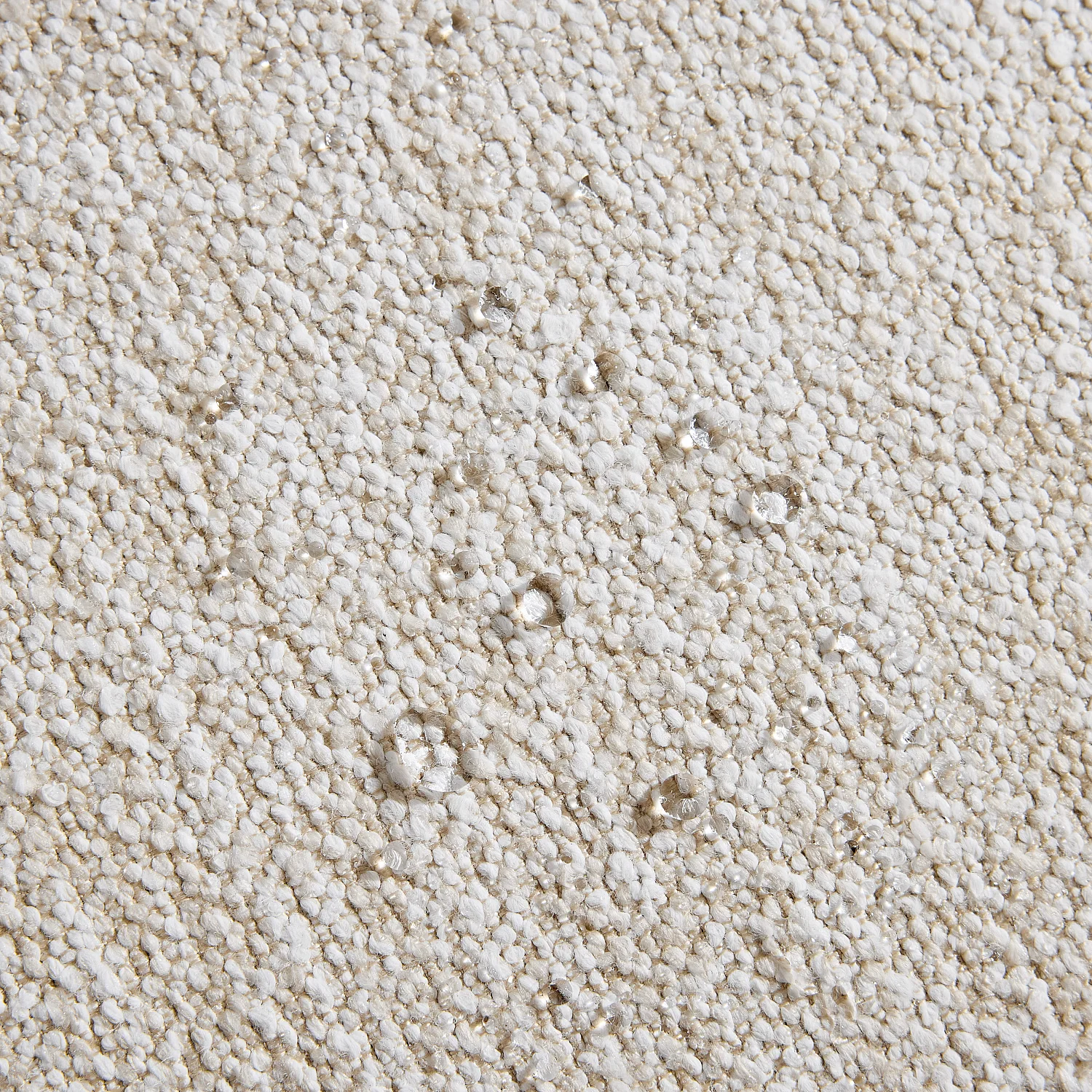 Ensemble de jardin d'angle en tissu imperméable 4 places - Crème - 2