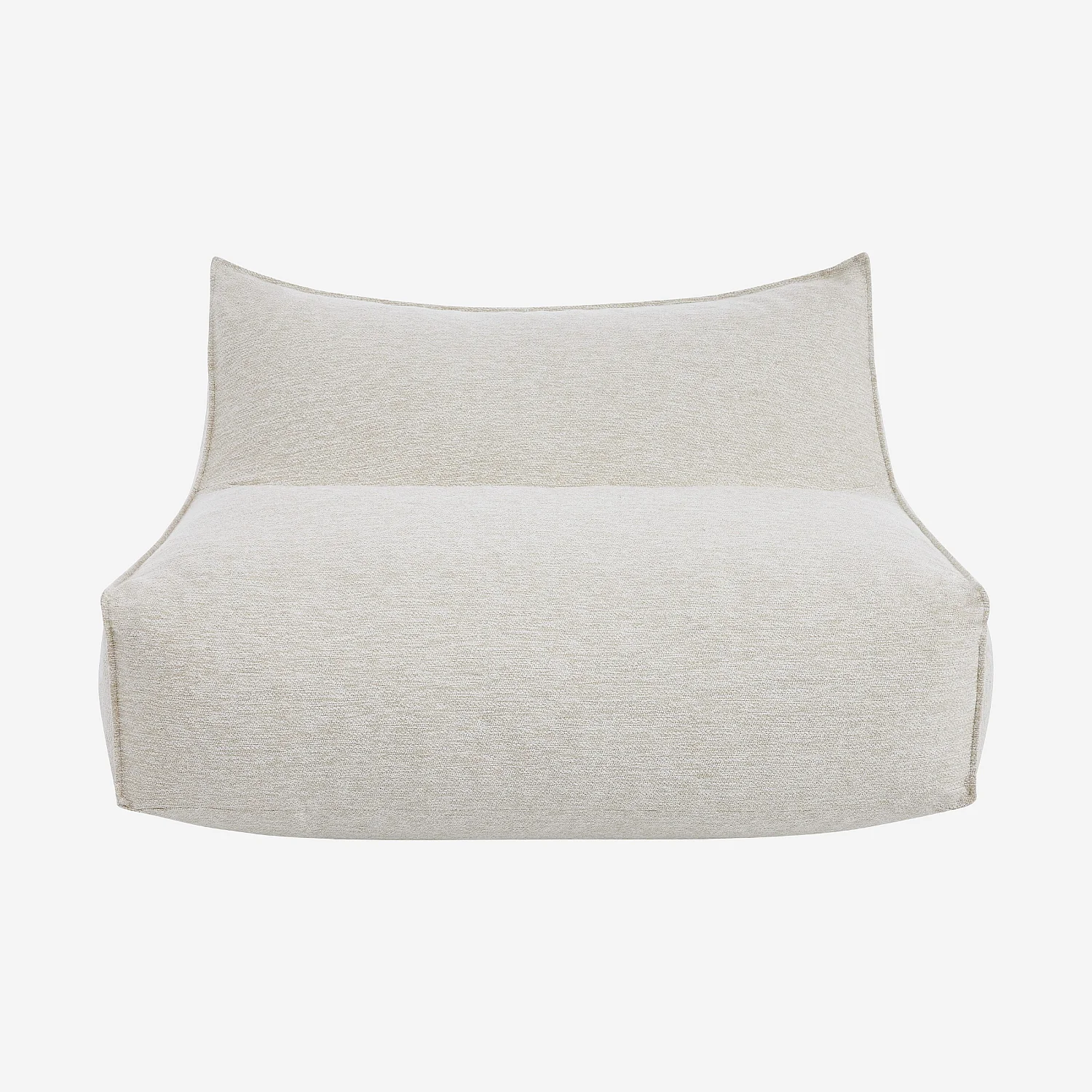 Ensemble de jardin d'angle en tissu imperméable 4 places - Crème - 4