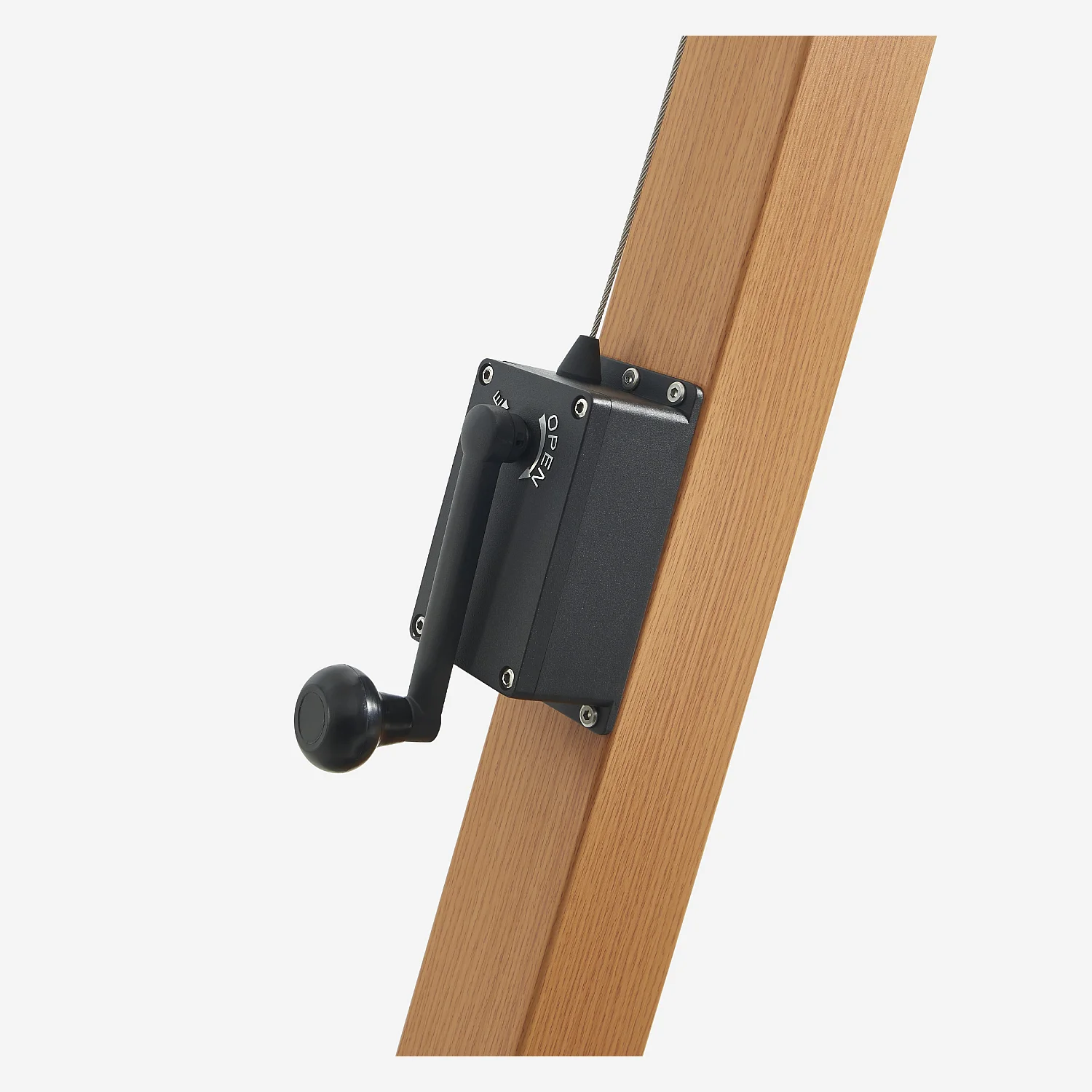 Parasol excéntrico de tejido y metal de 3 x 3 m con base de granito - Crudo y natural - 4