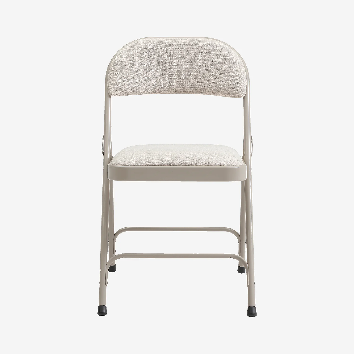 Chaise pliante en acier laqué et tissu - Sable - 3