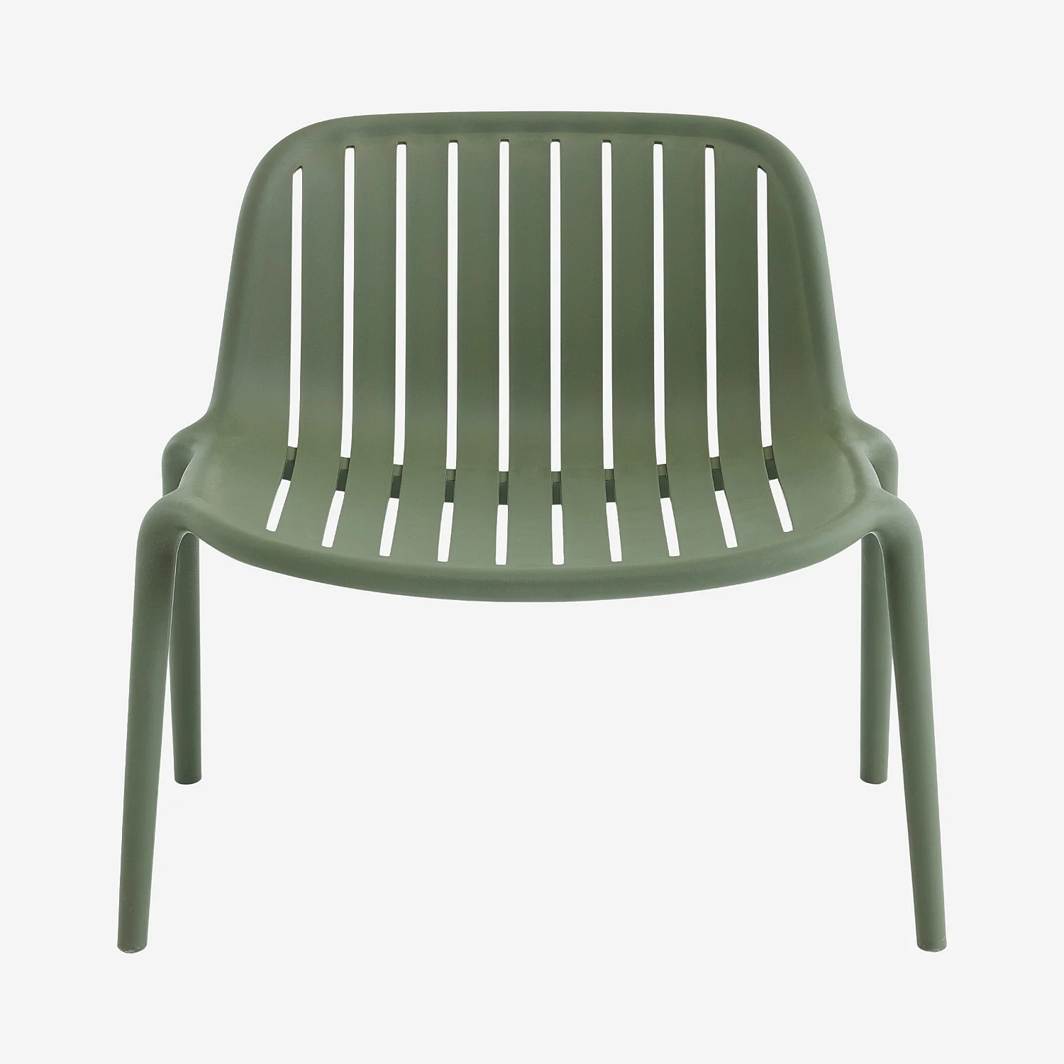Lot de 2 fauteuils de jardin en polypropylène - Vert olive - 3