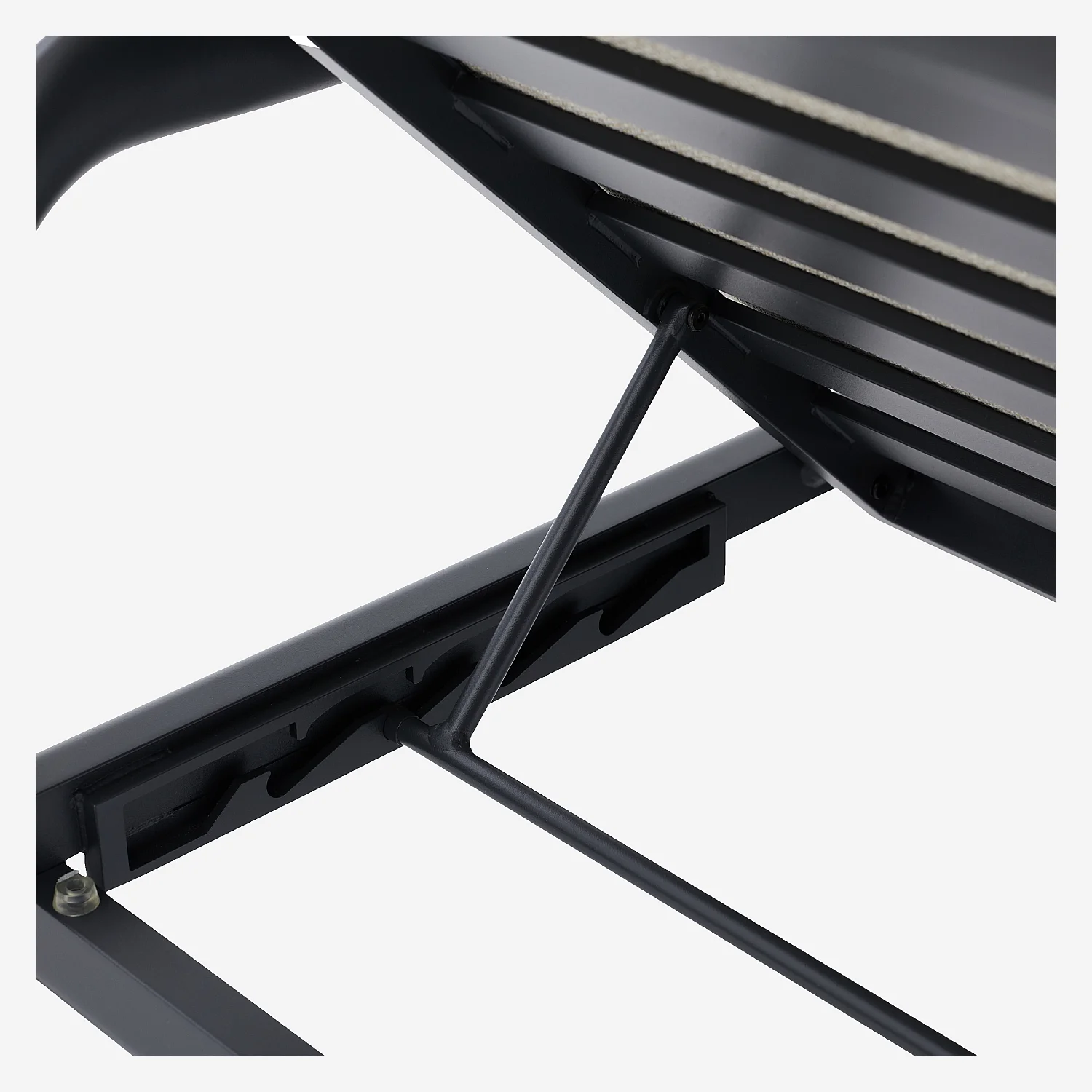 Lot de 2 bains de soleil en aluminium et tissu tissé déperlant - Beige mélangé et gris anthracite - 5