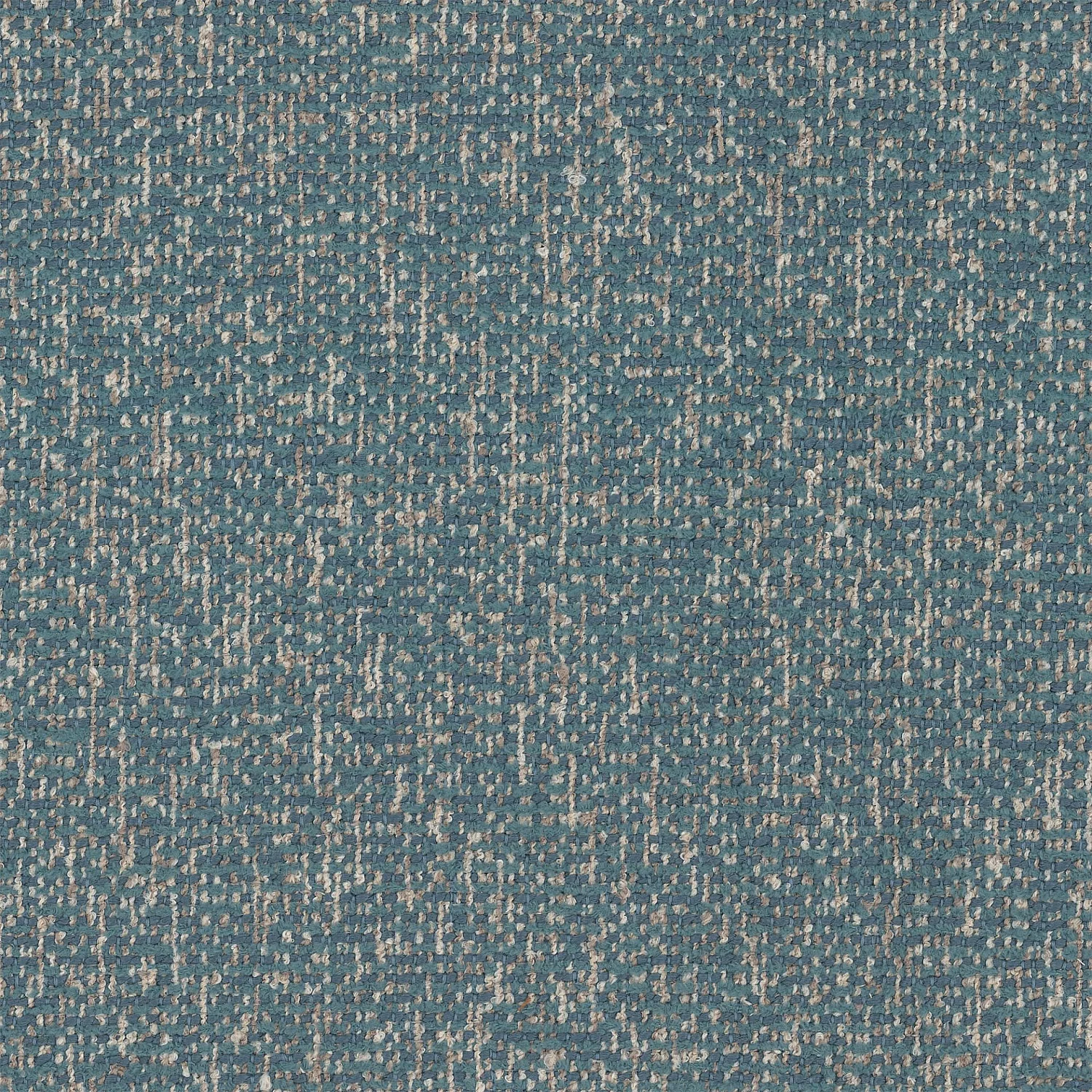 Ensemble lit coffre 160 x 200 cm en tissu texturé avec LEDs intégrées et matelas Hybride Excellence - Bleu chiné - 3