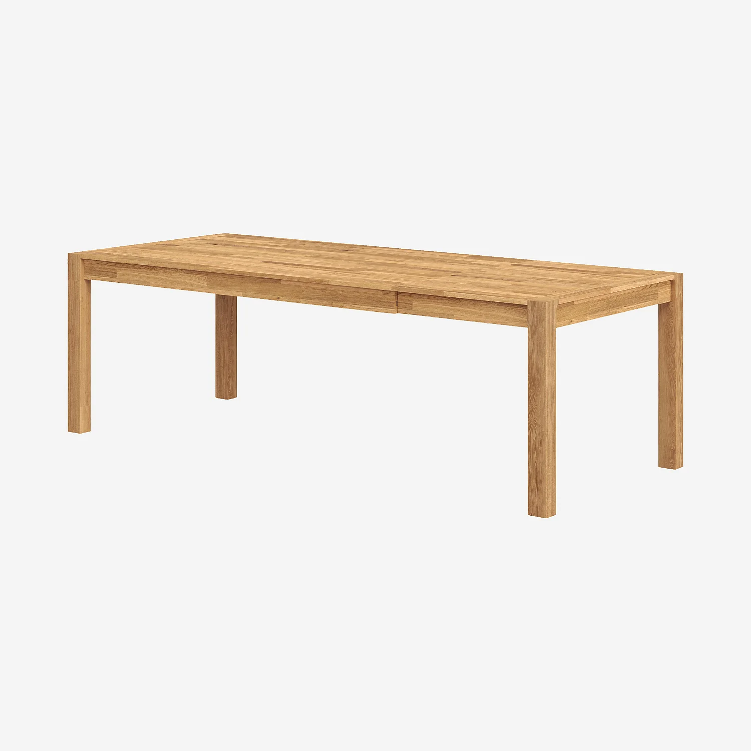 Table rectangulaire extensible en chêne - 6/8 personnes - 4