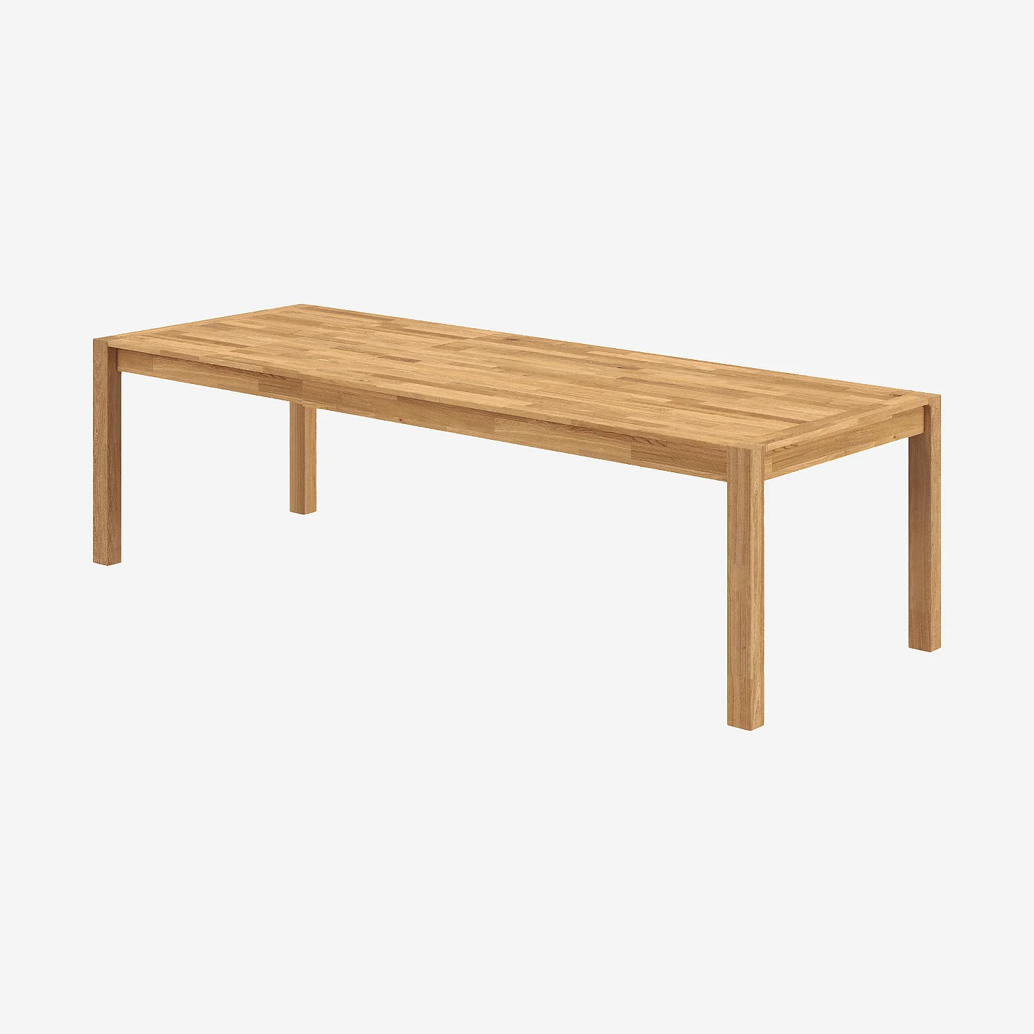 Table rectangulaire extensible en chêne - 6/10 personnes - 5
