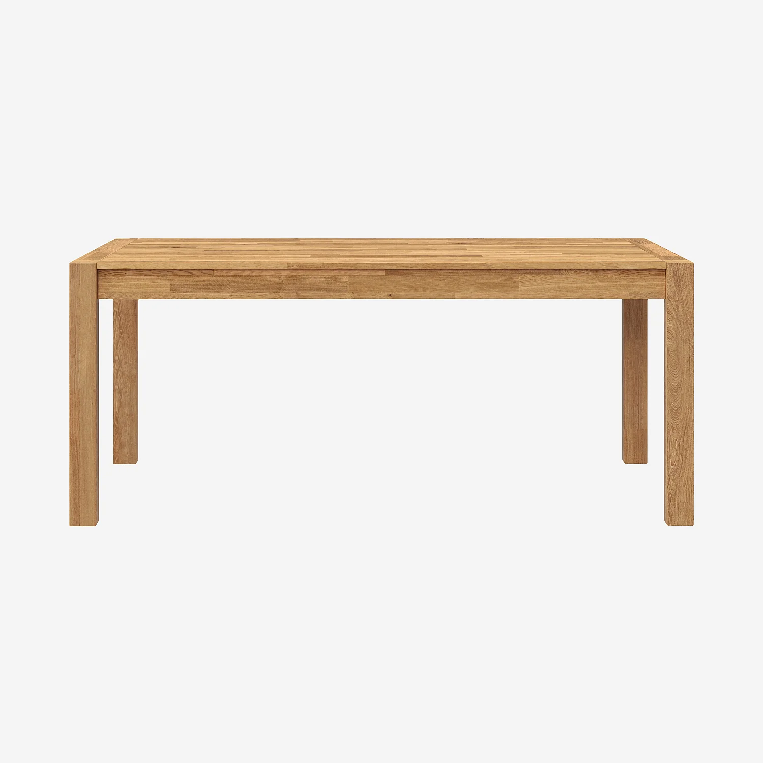 Table rectangulaire extensible en chêne - 6/10 personnes - 4
