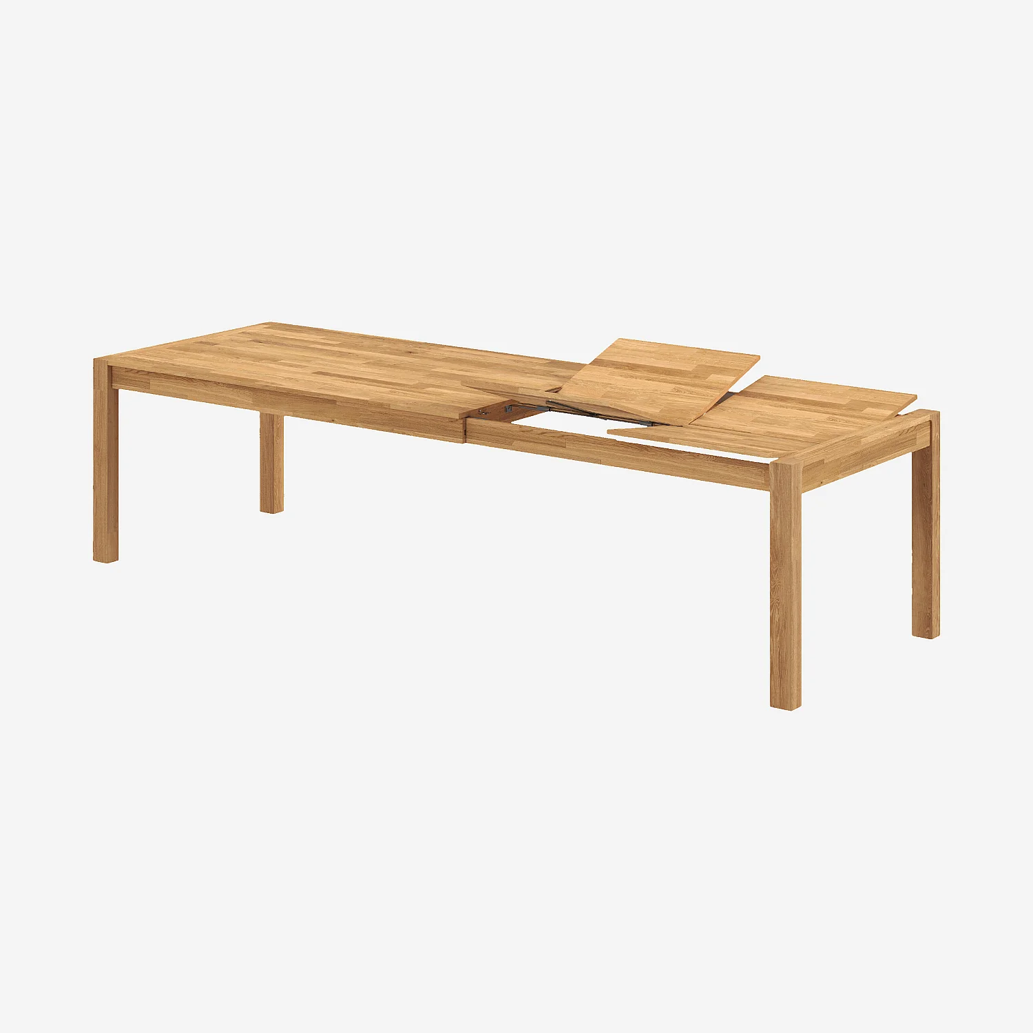 Table rectangulaire extensible en chêne - 6/10 personnes - 2