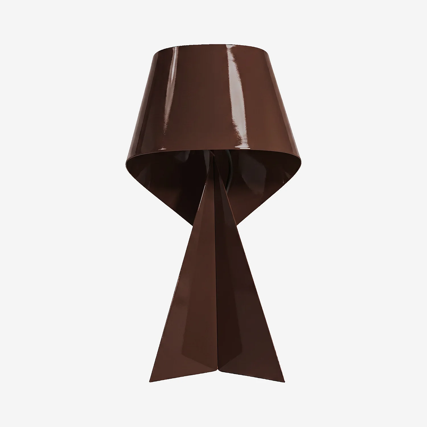 Édition limitée - Lampe de table en métal - 35 cm - Marron laqué - Design by Claire Norcross - 1