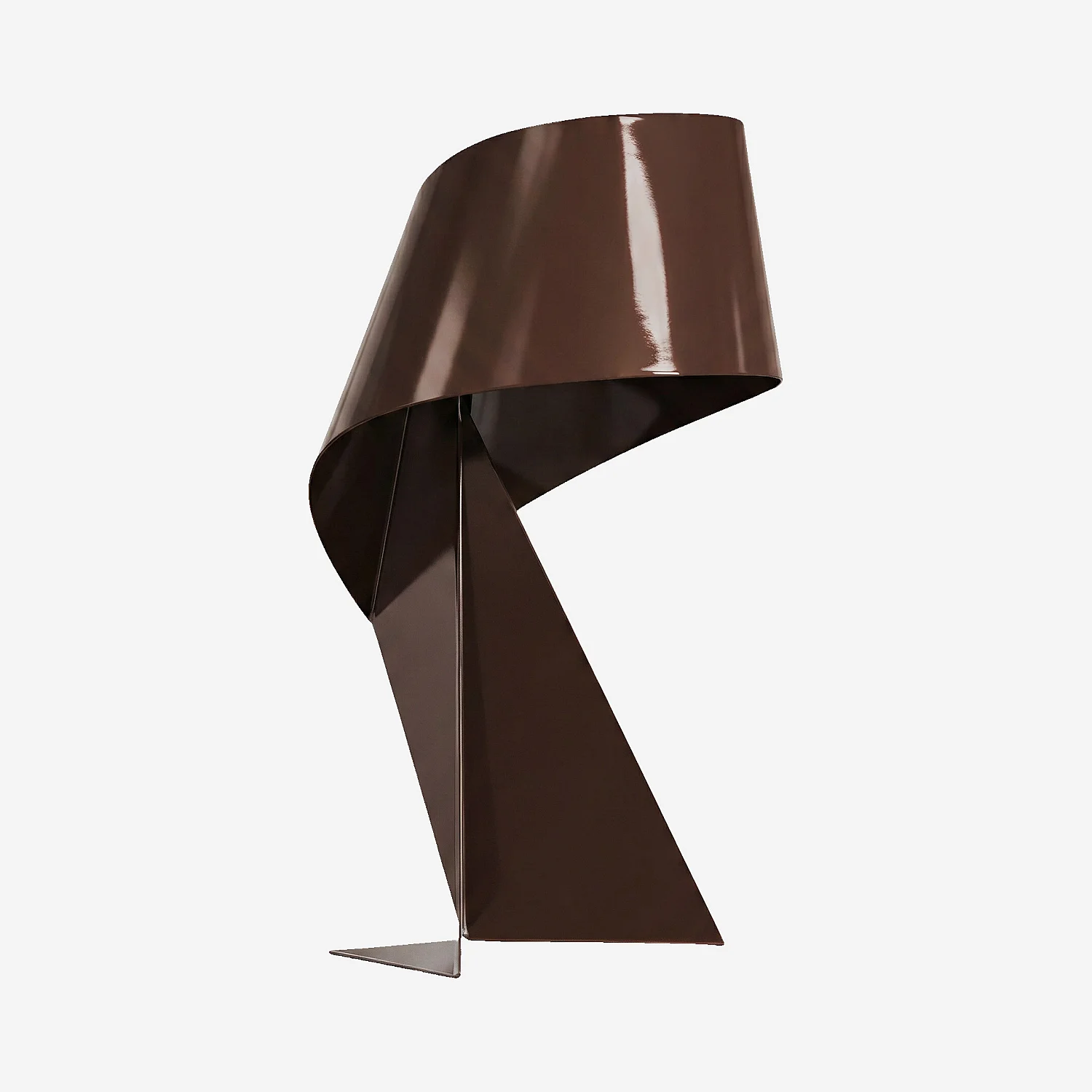 Édition limitée - Lampe de table en métal - 35 cm - Marron laqué - Design by Claire Norcross - 2