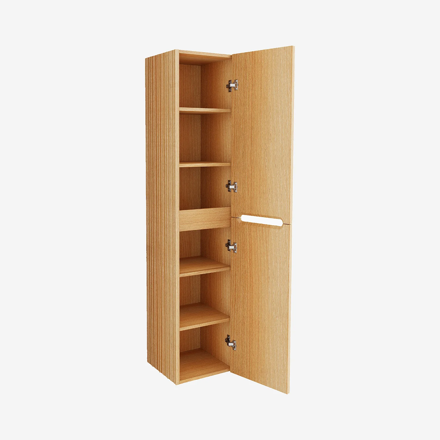 Badmöbel-Set 160 cm mit Badschrank - Natur - 9