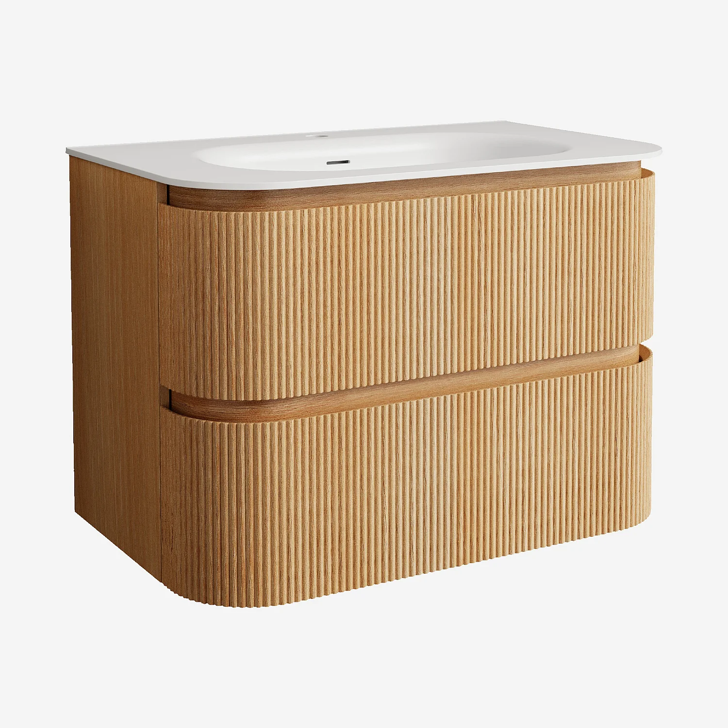 Badmöbel-Set 80 cm mit Spiegel Noam 80 cm - Natur - 6