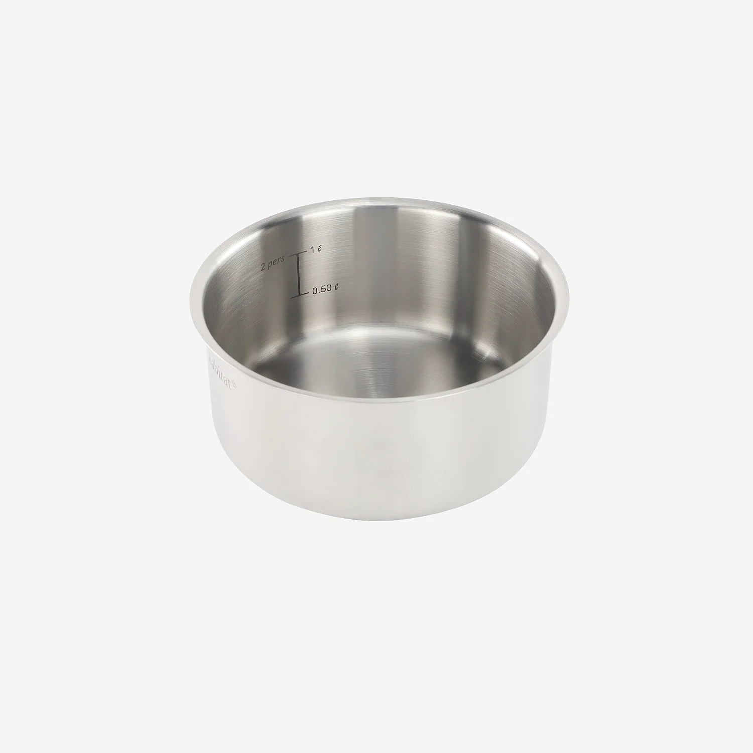 Conjunto de 3 caçarolas amovíveis em aço inoxidável todos os fogos - 16/18/20 cm - Prateado - 6