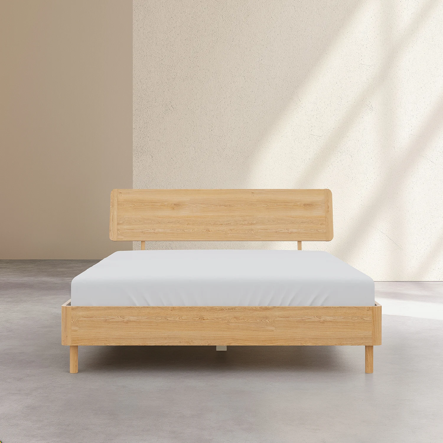 Sengeramme sæt 160 x 200 cm og sengegavl i eg - Natur - 2