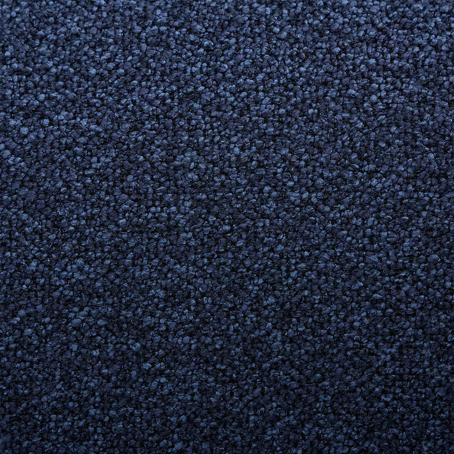 Canapé 3 places avec repose-pieds en tissu texturé - Bleu marine - Design by Federica Francini - 2