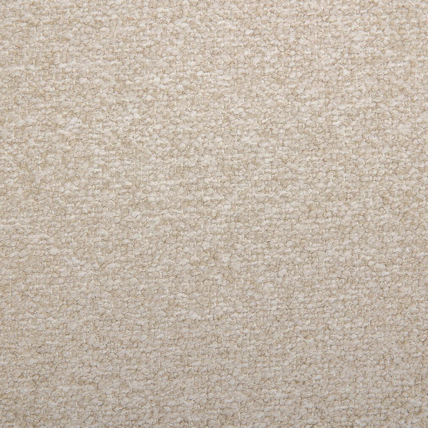 Canapé 2 places avec repose-pieds en tissu texturé - Beige vanille - 6