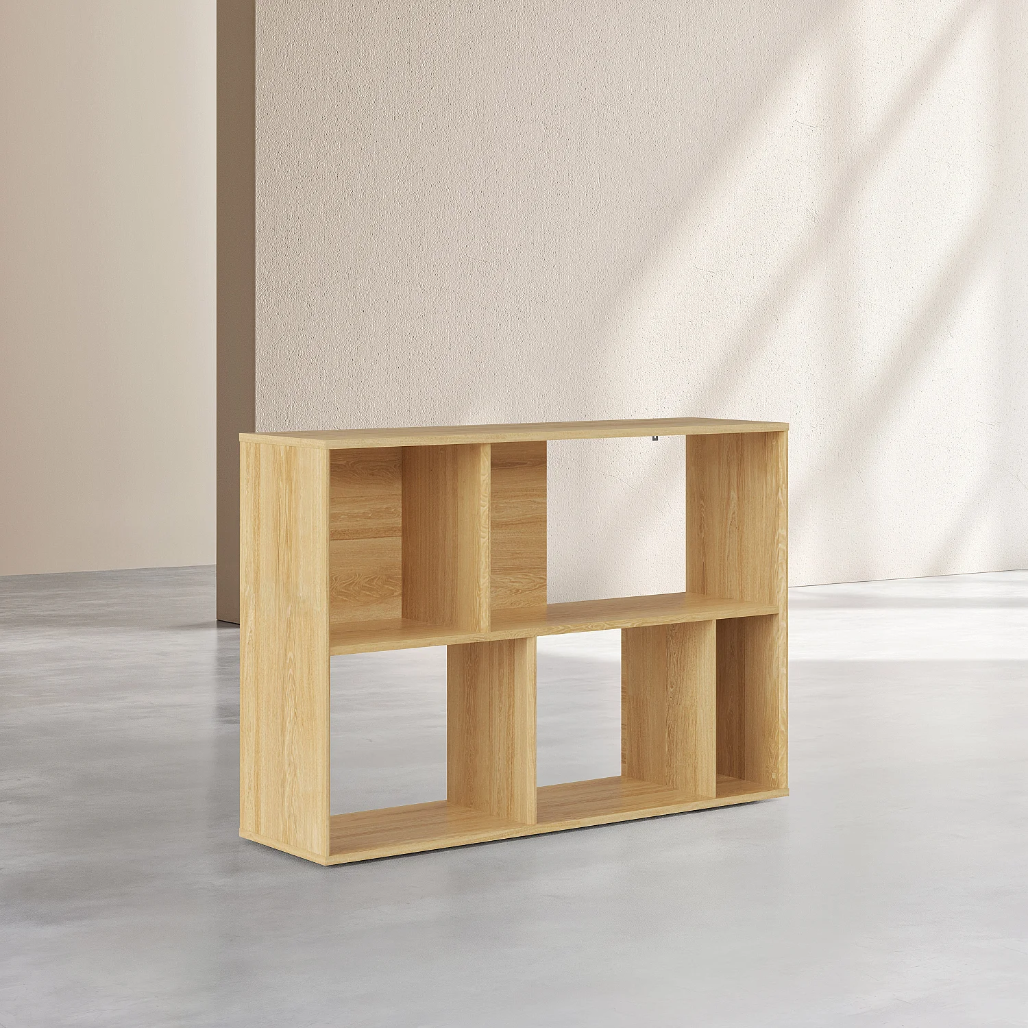 Bücherregal aus Eiche 115 x 79 cm - Natur - Design by Hélèna Pille - 5