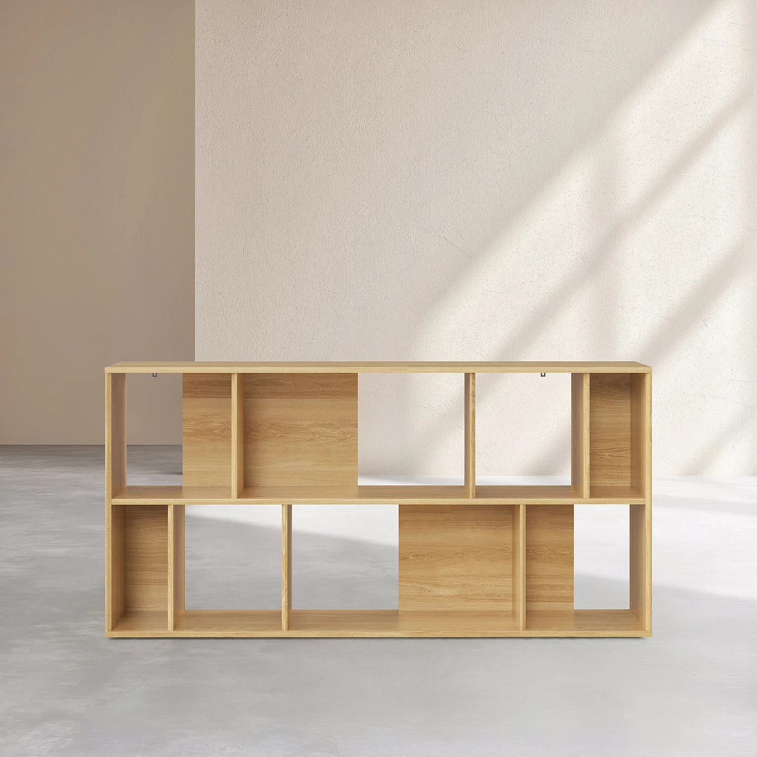Boekenkast van eik 160 x 79 cm - Naturel - Design by Hélèna Pille - 3