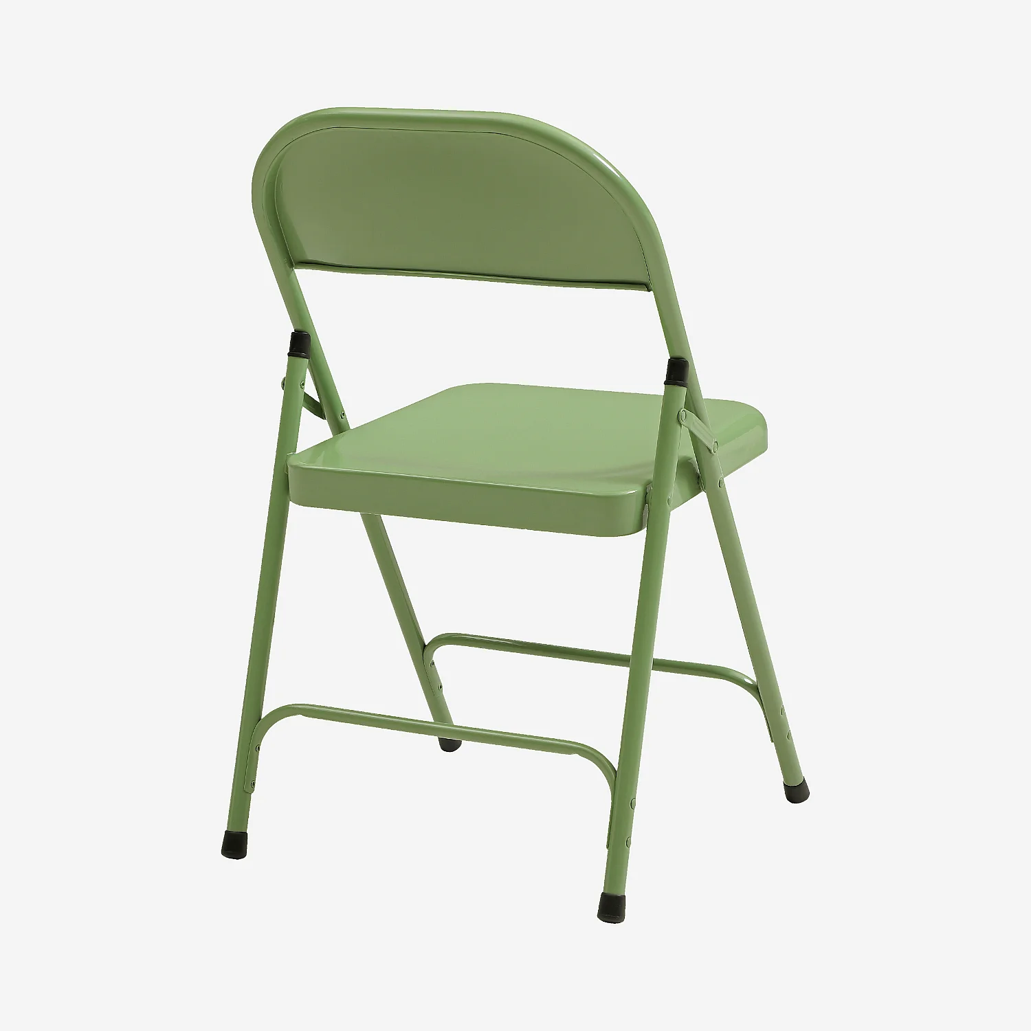 Chaise pliante en acier laqué - Vert - 4