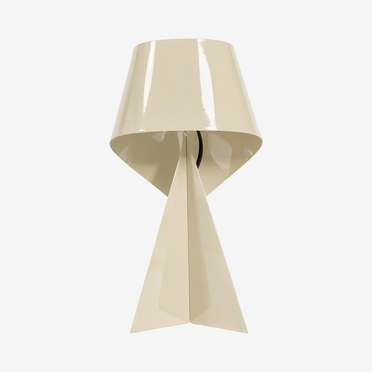 Édition limitée - Lampe de table en métal - 35 cm - Beige laqué - Design by Claire Norcross - 1