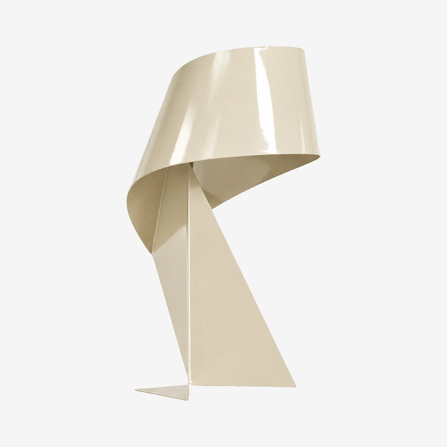 Édition limitée - Lampe de table en métal - 35 cm - Beige laqué - Design by Claire Norcross - 2