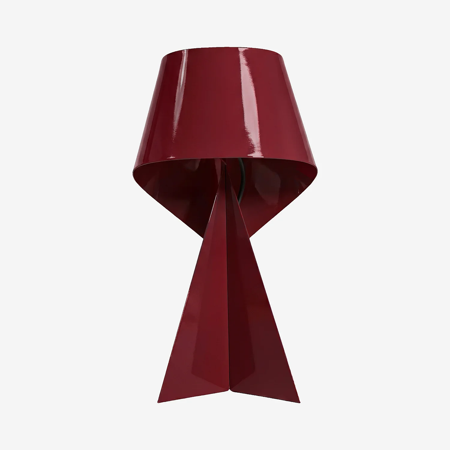 Édition limitée - Lampe de table en métal - 50 cm - Bordeaux laqué - Design by Claire Norcross - 1