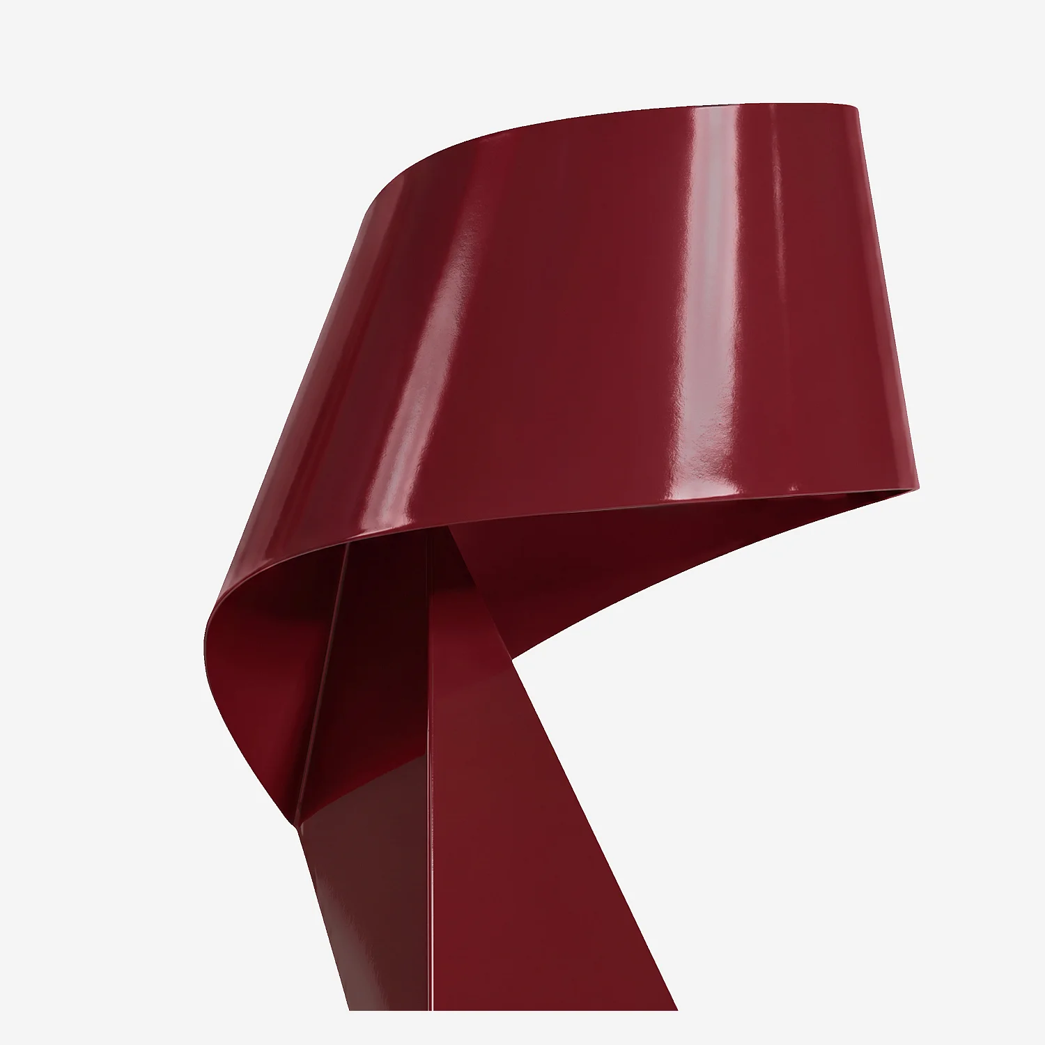 Édition limitée - Lampe de table en métal - 50 cm - Bordeaux laqué - Design by Claire Norcross - 6