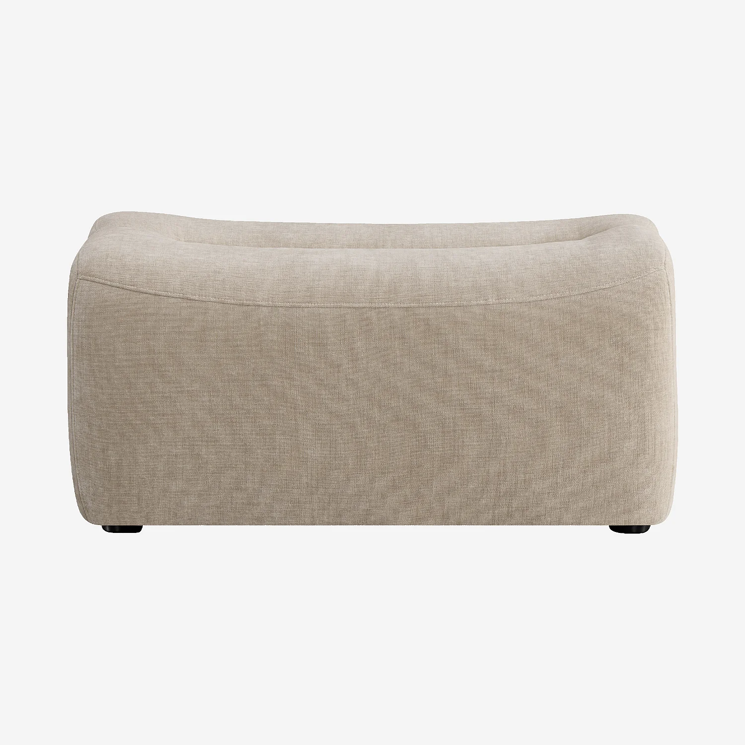 Repose-pieds en tissu - Taupe - 5