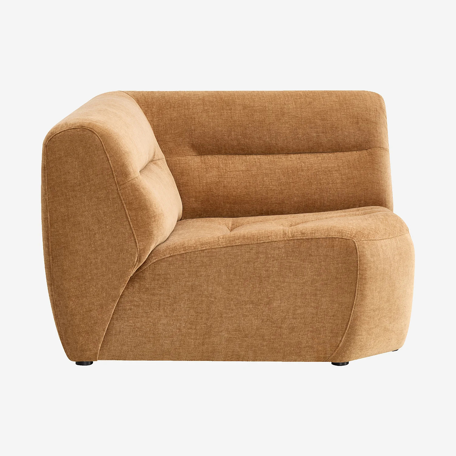 Fauteuil d'angle en tissu - Ocre foncé - 4