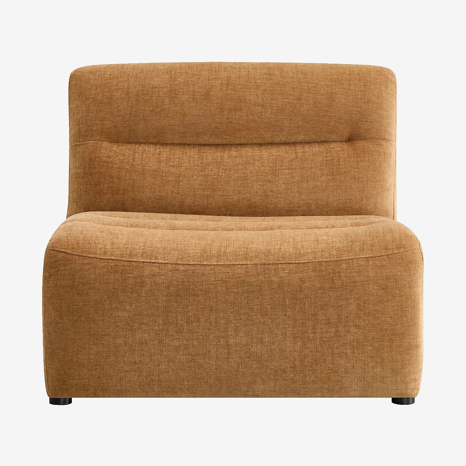 Chauffeuse en tissu - Ocre foncé - 2