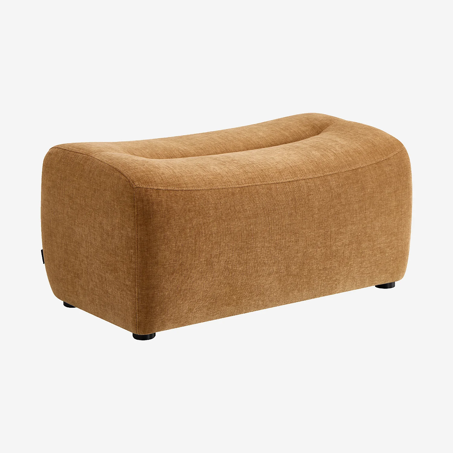 Repose-pieds en tissu - Ocre foncé - 2