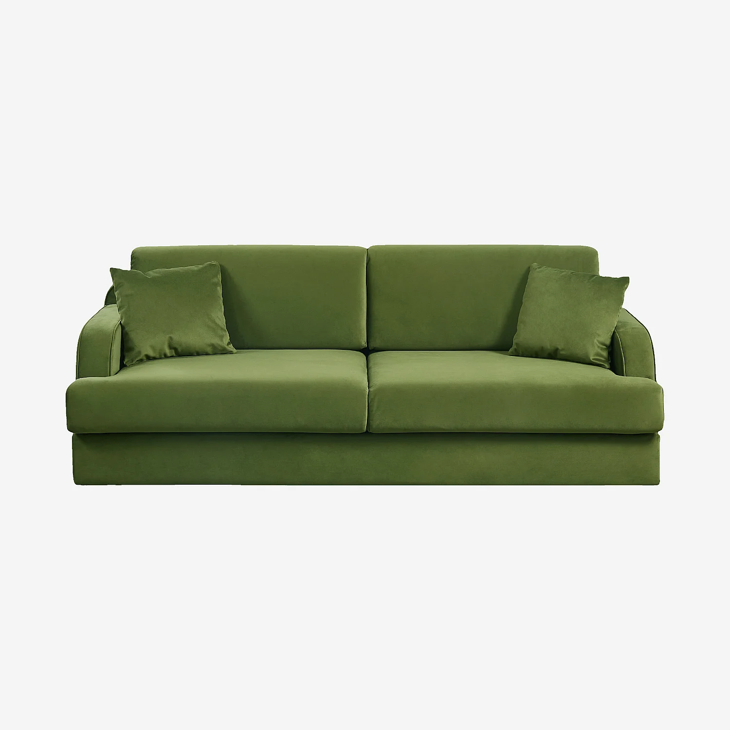 Canapé 3 places en velours - Vert olive - Design by Morten Georgsen - 2