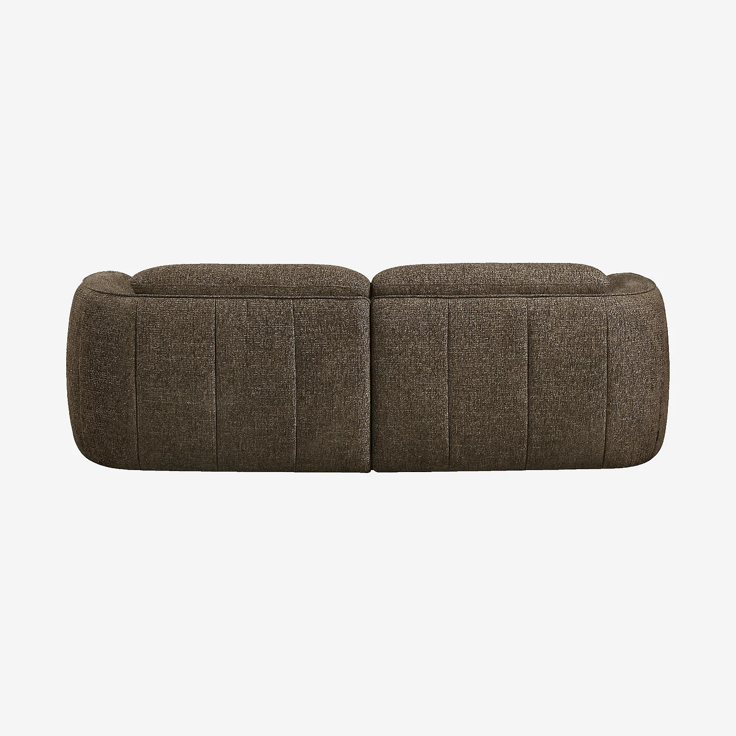 Canapé 3 places en tissu chenille - Marron chocolat - Design by Morten Georgsen - 5