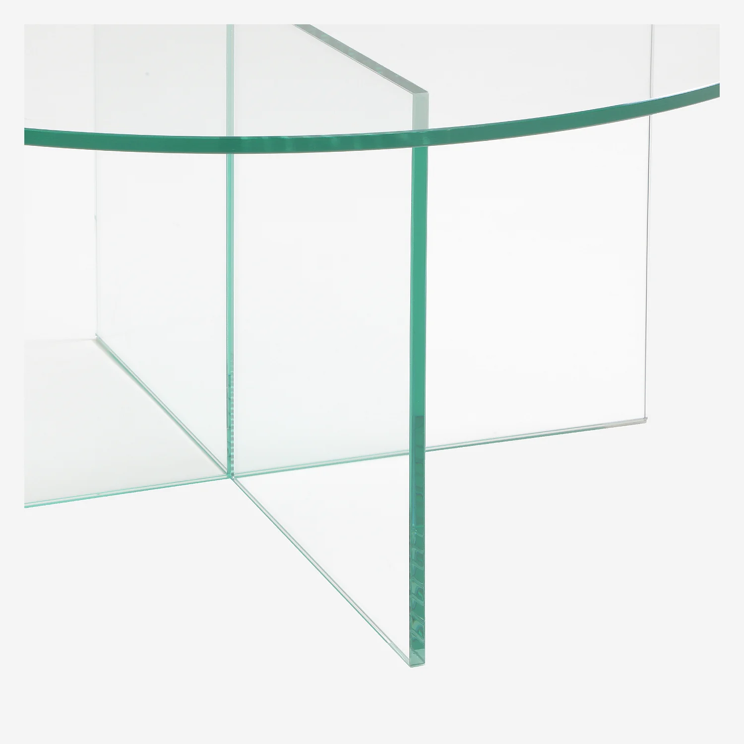Table basse ronde en verre trempé - Transparent - Design by Céline Mognon Fichet - 2