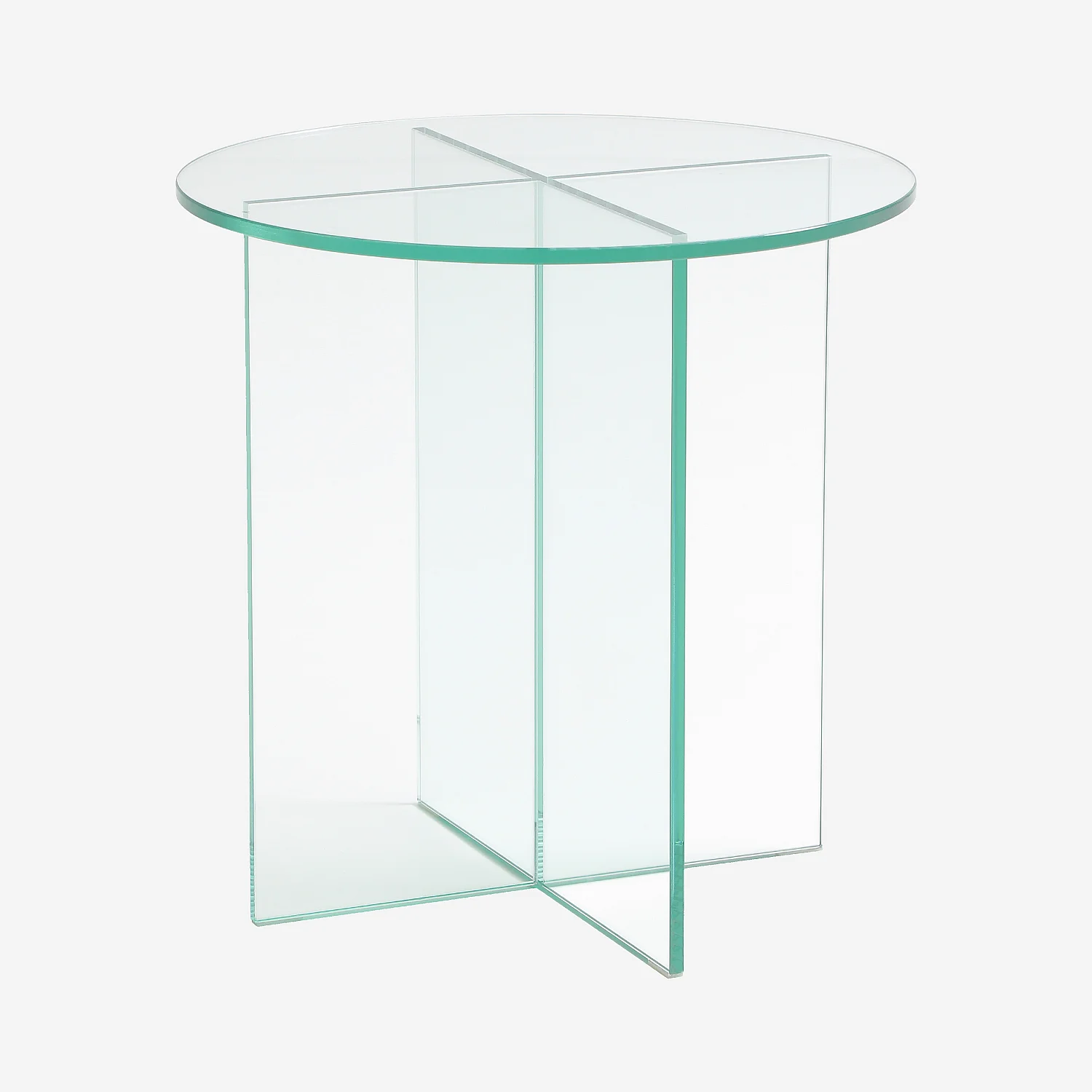 Runder Beistelltisch aus Sicherheitsglas - Transparent - Design by Céline Mognon Fichet - 3
