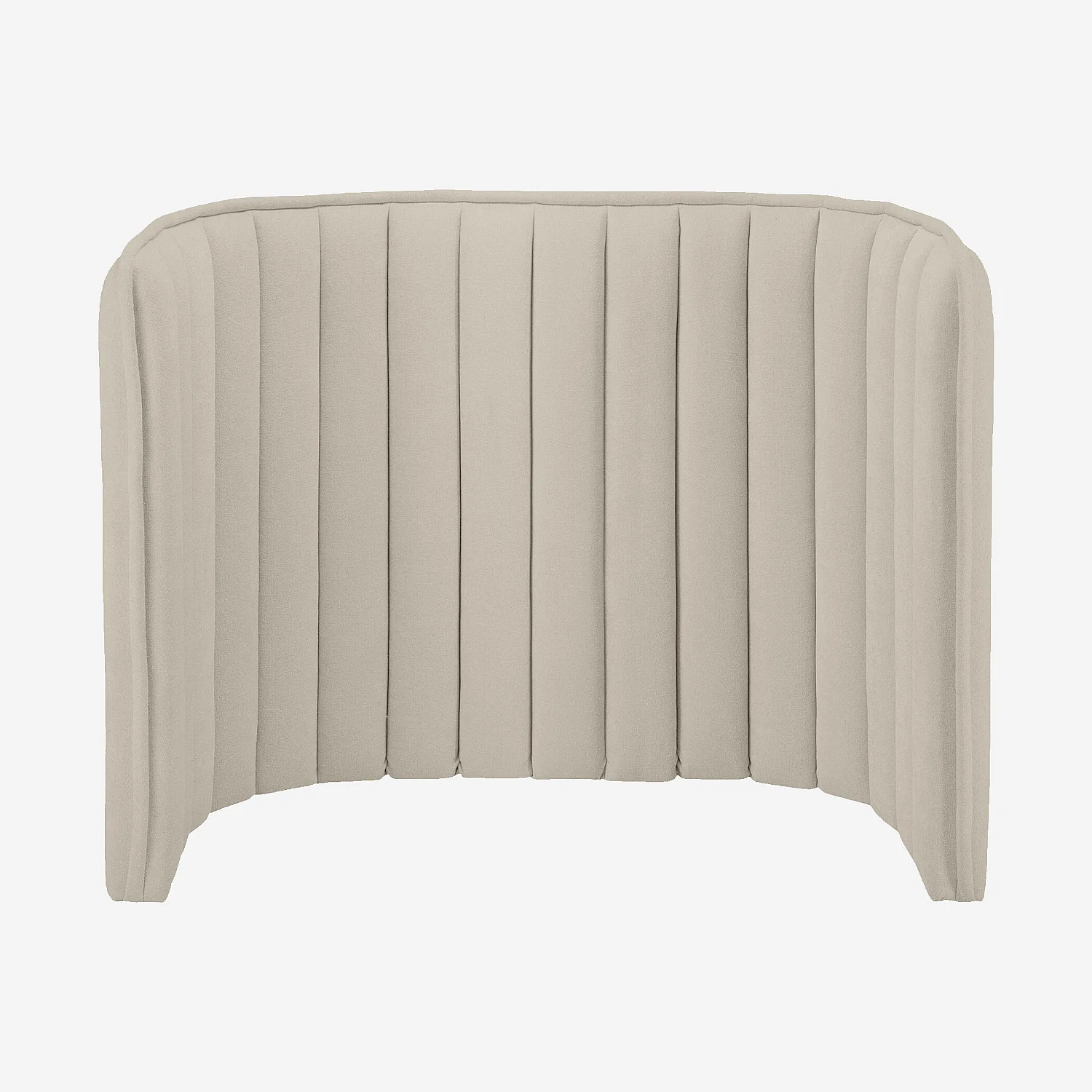 Tête de lit en tissu 200 x 102 cm - Crème - 1