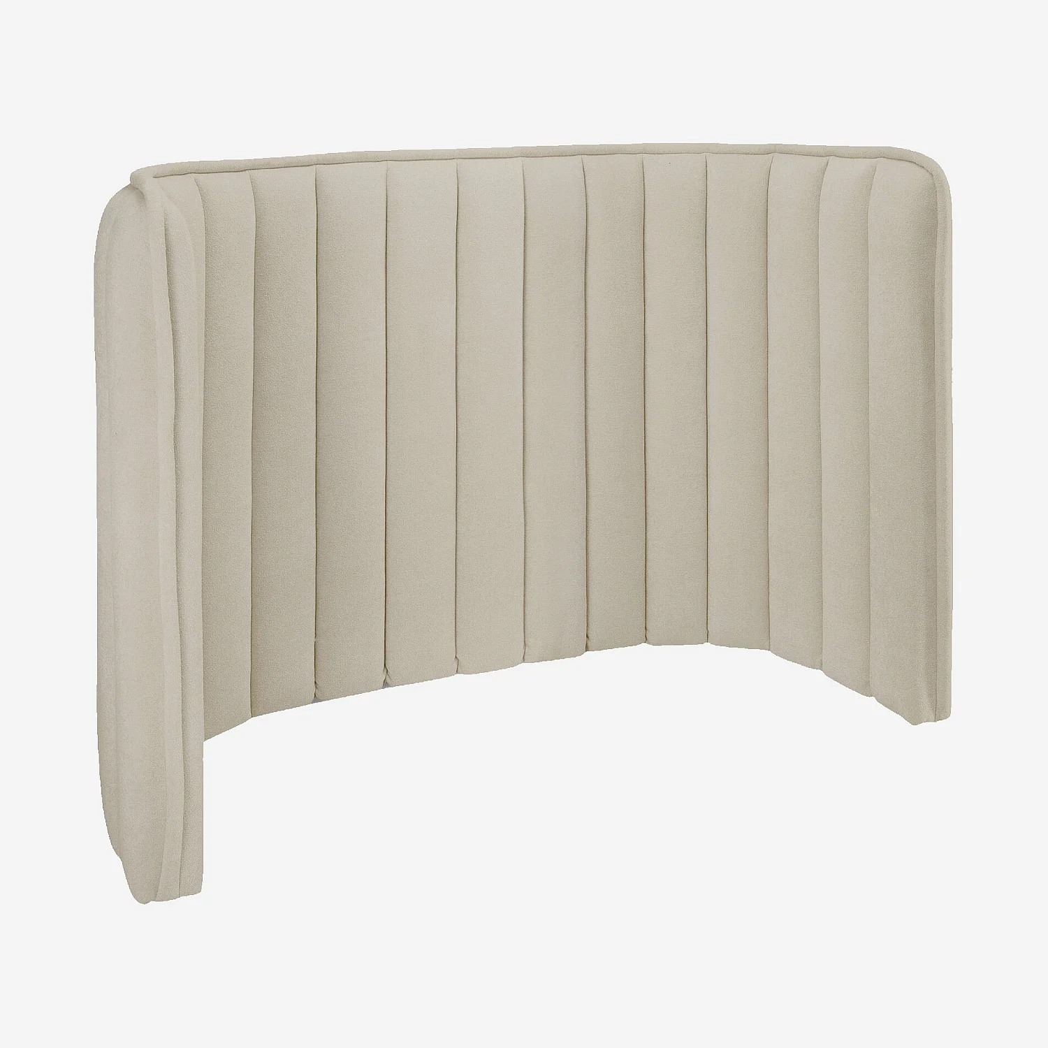 Tête de lit en tissu 200 x 102 cm - Crème - 3