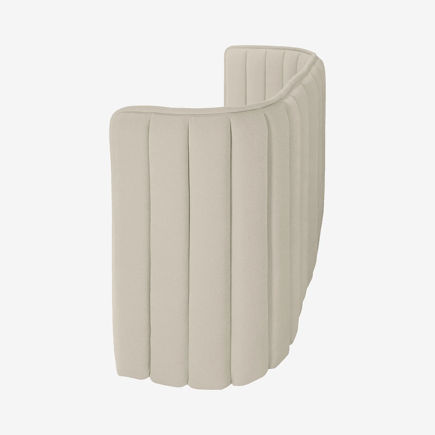 Tête de lit en tissu 200 x 102 cm - Crème - 5