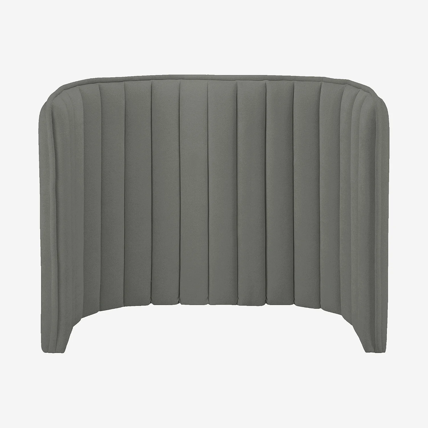 Tête de lit en tissu 200 x 102 cm - Gris galet - 1