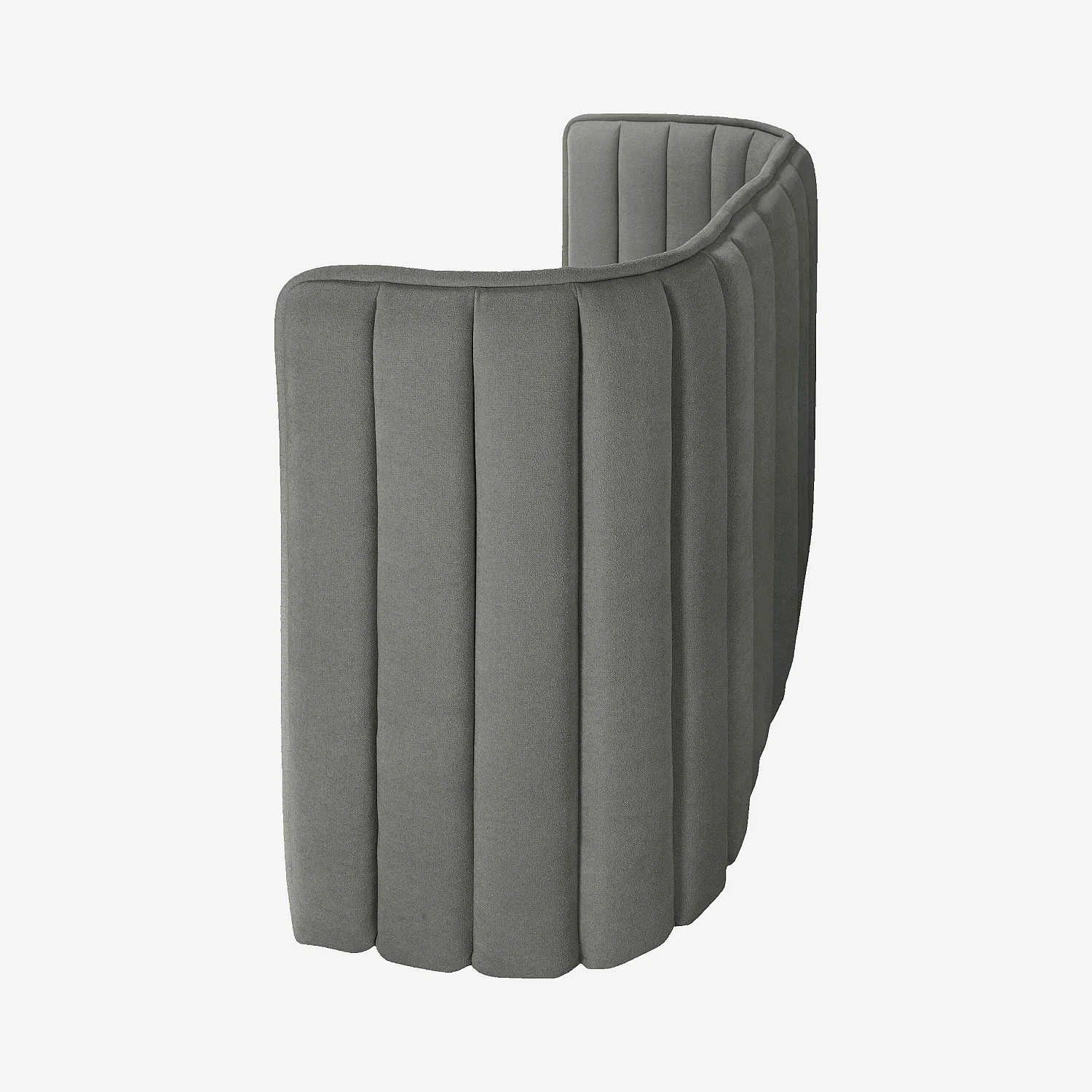 Tête de lit en tissu 200 x 102 cm - Gris galet - 5