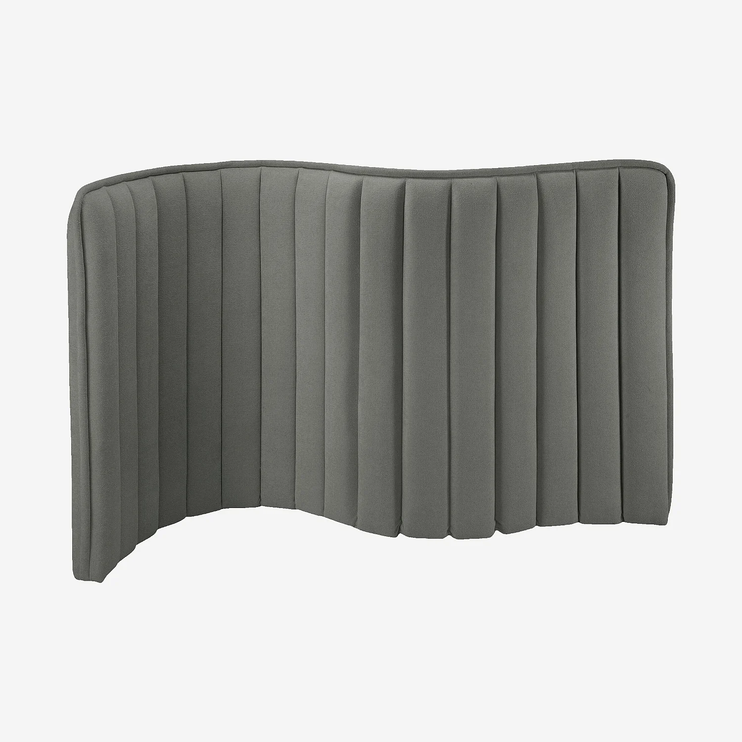 Tête de lit en tissu 200 x 102 cm - Gris galet - 2