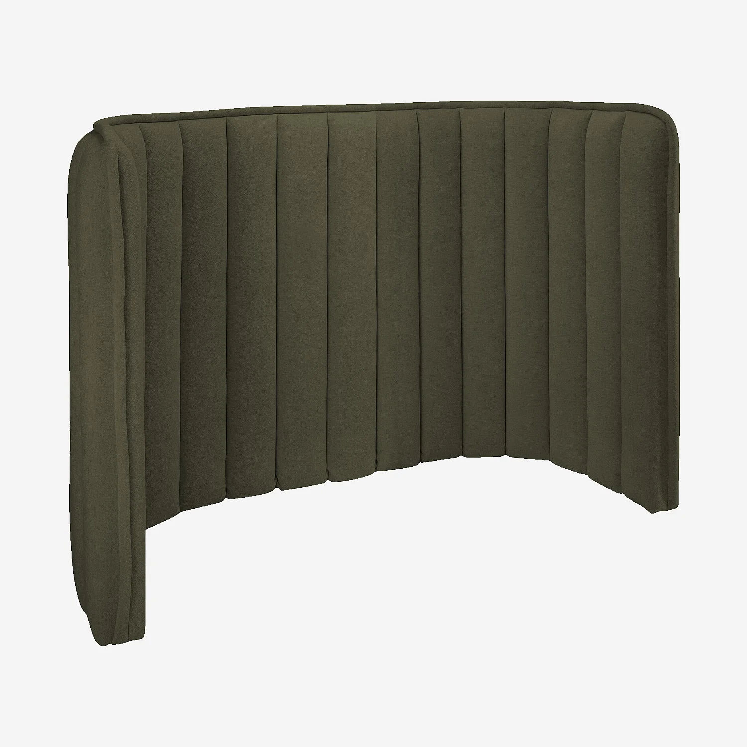 Tête de lit en tissu 200 x 102 cm - Vert sapin - 3