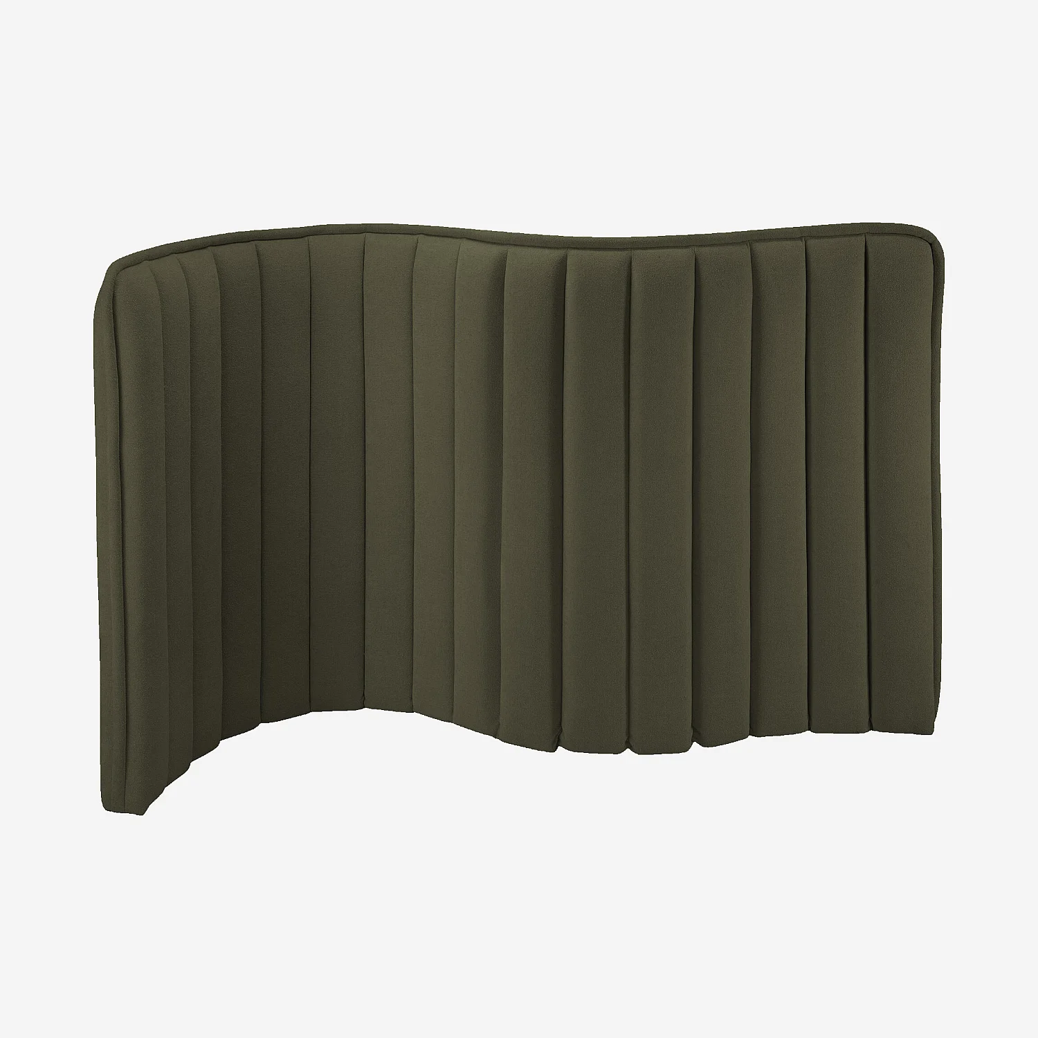 Tête de lit en tissu 200 x 102 cm - Vert sapin - 2